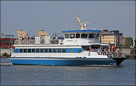 Älv-Snabben 5 utanför Lilla Bommen, Göteborg 2014-07-05