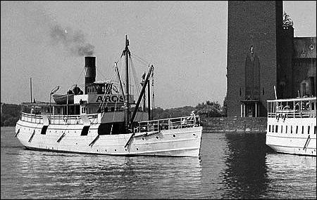 Aros vid Klara Mälarstrand, Stockholm ca. 1945