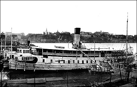 Blidösund upplagd på Djurgårdsvarvet, Stockholm 1968-12-01