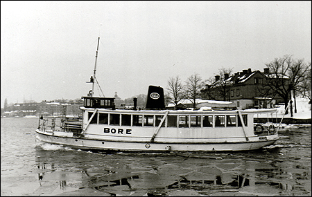 Bore vid Kastellholmen i trafik som Djurgårdsfärja 1969-03-01
