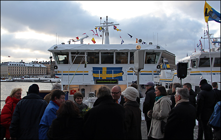 Nämdö vid Strömkajen, Stockholm inför dopet.