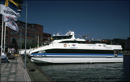 Valö vid Lindholmskajen, Göteborg inför dopet.