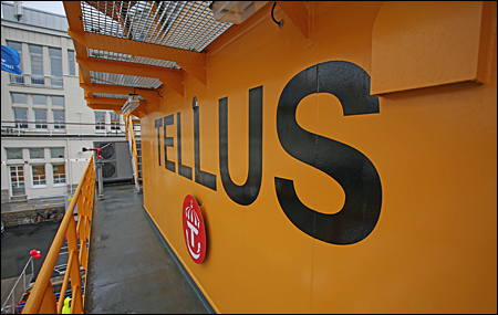 Fartygets namn är Tellus.