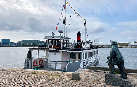 Framme vid Packhuskajen i Göteborg 2021-06-11