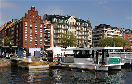 Fint v�der vid Norr M�larstrand, Stockholm inf�r dopet