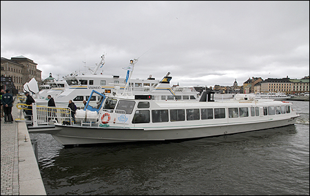 Passagerarna går av.