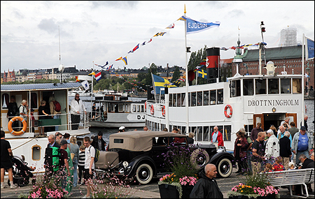 Ejdern, Djurg�rden 3 och Drottningholm vid Riddarholmen