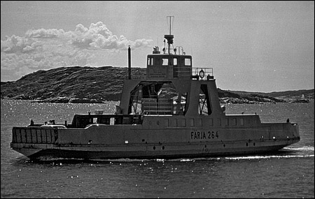 Färja 61/264 vid Tullboden, Sotenäs 1978