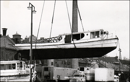 Sj�buss 3 vid Danvikstull, Stockholm 1971-11-18