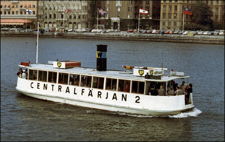 Centralfärjan 2 på Strömmen, Stockholm 1971-01-28