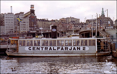 Centralfärjan 2 vid Slussen, Stockholm 1968-02
