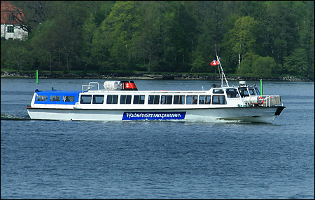 Delfin XII vid Fjäderholmarna 2008-05-06