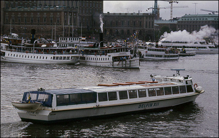 Delfin XII på Strömmen, Stockholm 1987