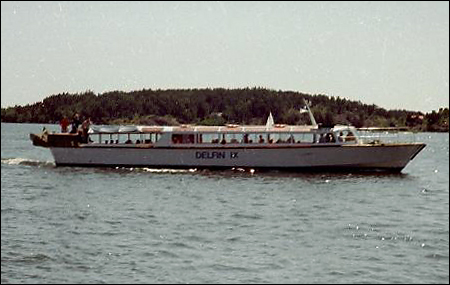 Delfin IX på S:a Vaxholmsfjärden, Vaxholm 1982