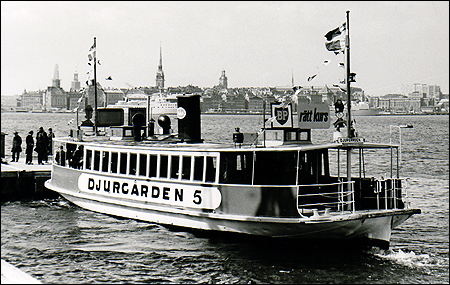 Djurgården 5 vid Tegelviken, Stockholm på premiärturen 1969-04-24