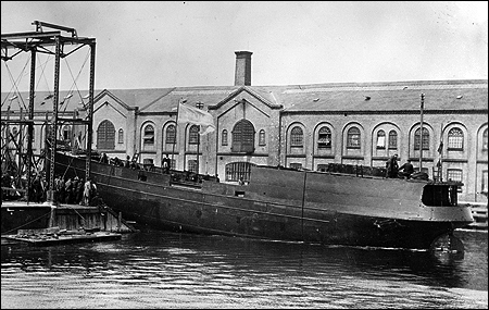 Eskilstuna III sjösätts vid Kockums Mekaniska Verkstad AB, Malmö 1908-06-18