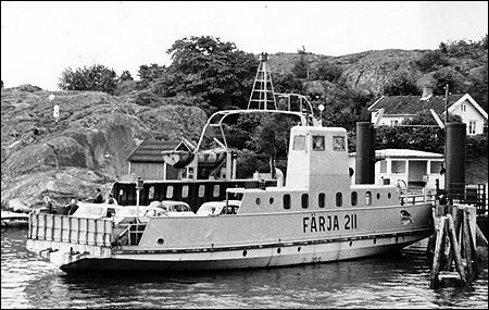 Färja 61/211 vid Bohus Malmön 1963-07
