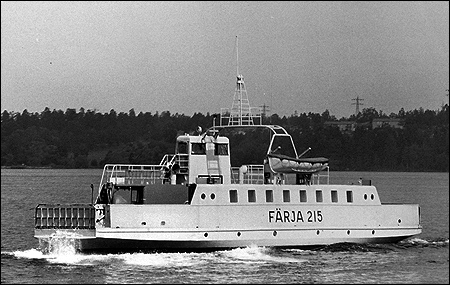 Färja 61/215 utanför Stockholm 1970-08-01