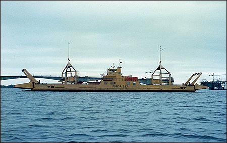 Färja 61/287 mellan Seskarö och Kuusitiipuri, Haparanda 1978