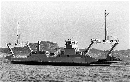 Färja 61/298 på Gullmarsleden, Lysekil 1981