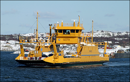 Göta vid Lilla Varholmen, Hisingen 2005-03-02
