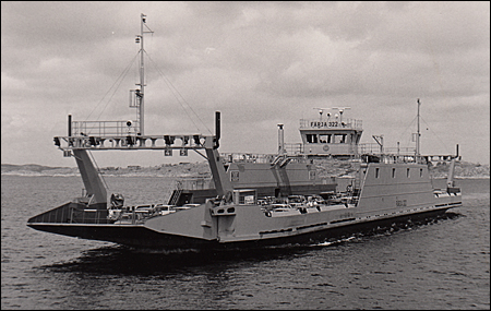 Färja 61/322 vid Lilla Varholmen, Hisingen 1984-07-01
