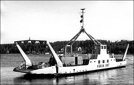 Färja 62/267 på Pitsundsleden, Piteå 1967