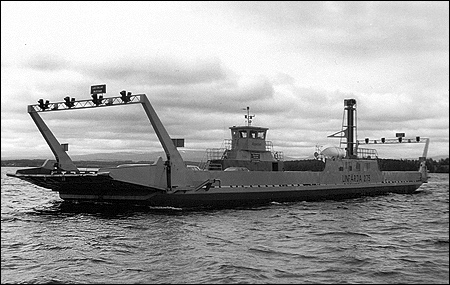 Färja 62/275 vid Orrviken, Storsjön 1991-07-16