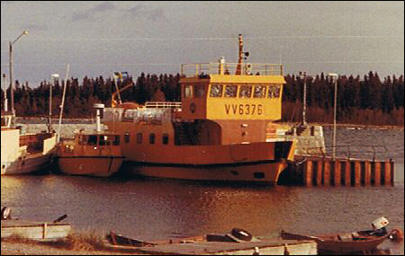 Färja 63/76 vid Holmön 1984