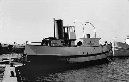 Braheborg i Gränna vid ombyggnad till Gullmarsfärjan 1961