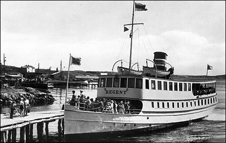 Regent vid Öckerö ångbåtsbrygga
