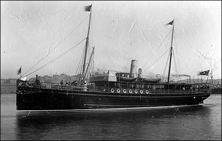 Göteborg i avgår från Göteborg på premiärturen 1891-05