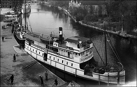 Gustaf Lagerbjelke vid Hamnplan, Örebro på 1930-talet