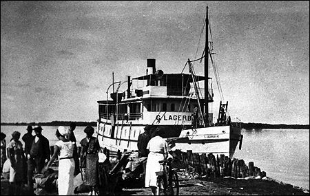 Gustaf Lagerbjelke vid Vinön ca 1920