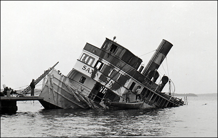 Saxaren vid Storkråns brygga 1964-07-18