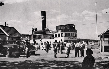 Saxaren vid Linanäs i slutet av 1930-talet