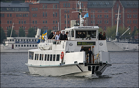 Kungshatt p� Riddarfj�rden, Stockholm 2016-08-22