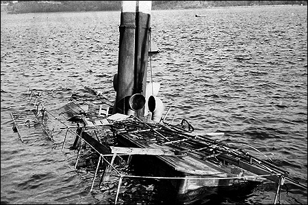 Filip sjunken i V�rtahamnen, Stockholm 1950