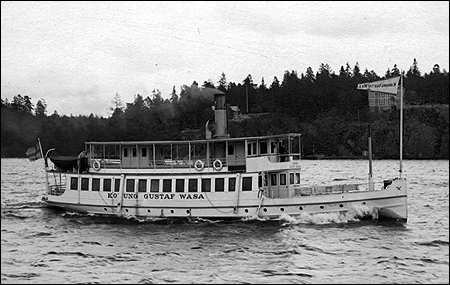 Konung Gustaf Wasa på Stora Värtan, Stockholm 1910