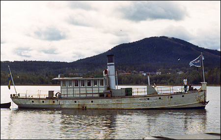 Norsbro på Siljan nedanför Gesundaberget, Mora 1973-08