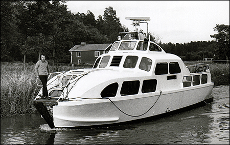 Kanholmen i Kolström, Ingarö på provtur till Sandhamn 1970-07-11