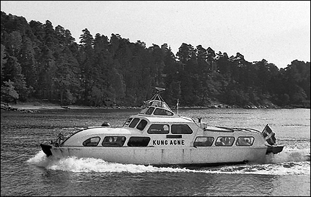 Kung Agne utanför Kummelnäs, Nacka 1968-08-28