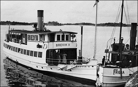 Brevik II vid Gastholmsgrundet, Kanholmsfjärden ca. 1910