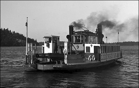 Lidingöfärjan 1 vid Ropsten, Stockholm 1911