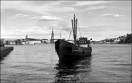 Karl-G�ran p� Riddarfj�rden, Stockholm 1956-06-25