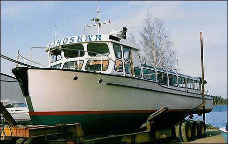 Sandskär på Norrkust Marina, Båtskärsnäs