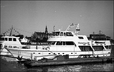Victorina III vid Strandv�gskajen, Stockholm 1991-07-08