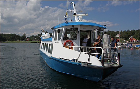 Monsun av Krokholmen vid Simpn�s brygga, V�dd� 2011-07-09