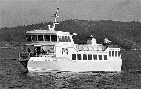 Mysing på Gullmarsfjorden, Lysekil vid leveransen 1989-05
