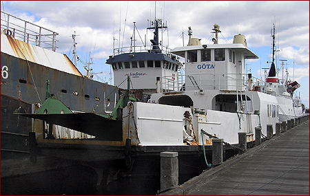 G�ta vid skrotvarvet Fornes ApS, Grenaa, Danmark 2008-06-24